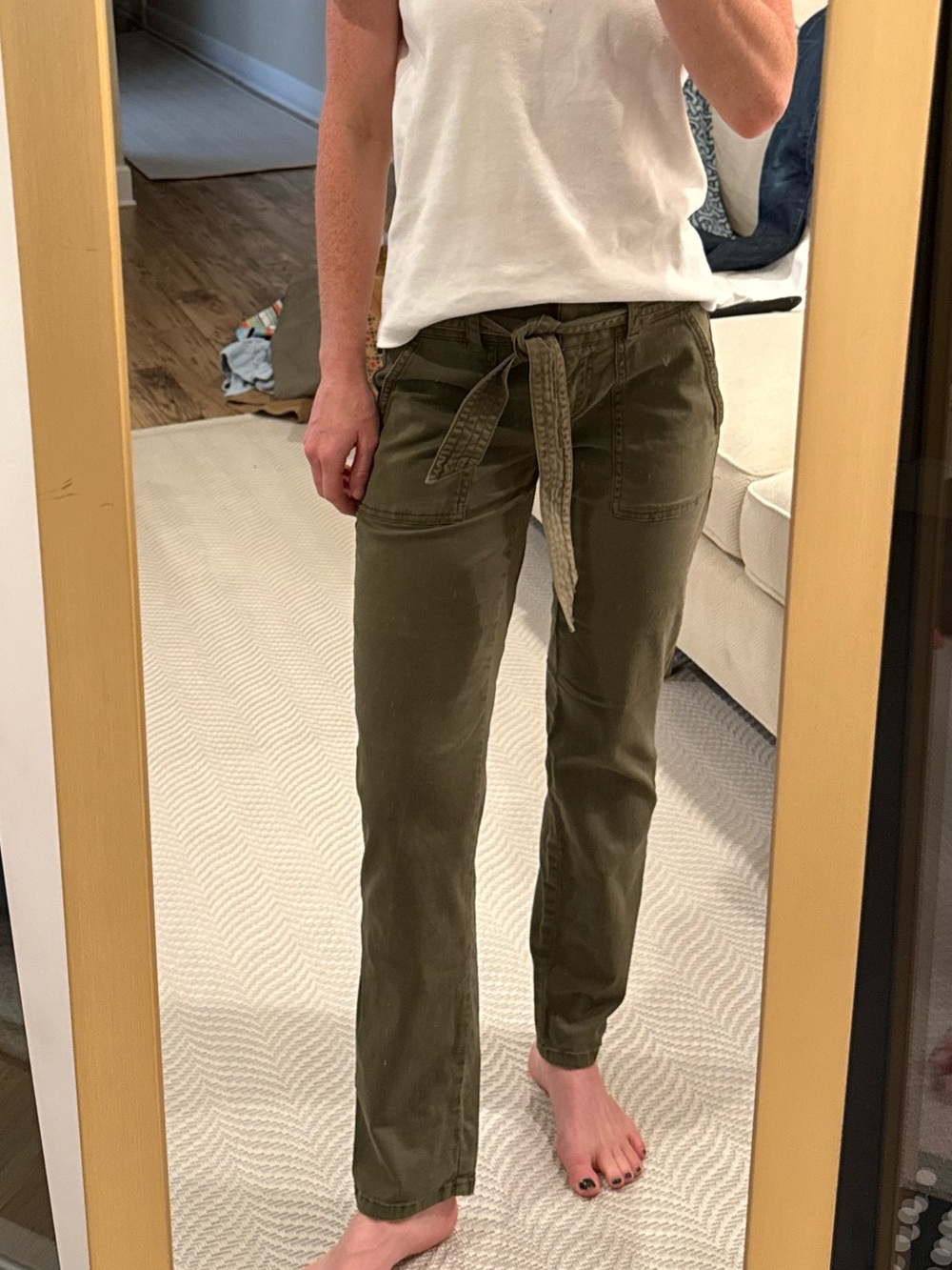 LOFT Olive Green Utility Pants